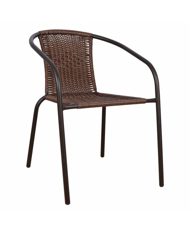 ΠΟΛΥΘΡΟΝΑ ΚΑΡΕΚΛΑ CAMEL HM5015.02 ΚΑΦΕ ΜΕΤΑΛΛΙΚΗ ΜΕ WICKER 53x58x76 cm
