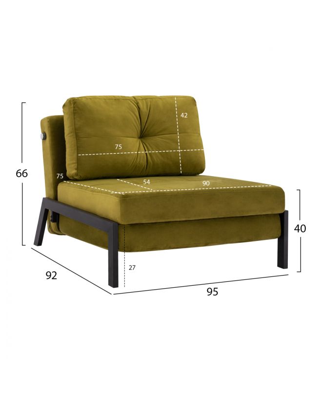 ΠΟΛΥΘΡΟΝΑ ΚΡΕΒΑΤΙ ΑΠΟ ΒΕΛΟΥΔΟ ΛΑΔΙ HM3078.13 95x92x66Υ εκ.