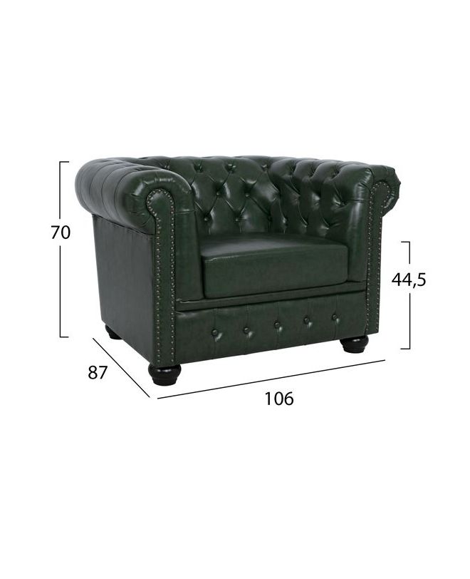 ΠΟΛΥΘΡΟΝΑ T.CHESTERFIELD HM3011.08 ΤΕΧΝΟΔΕΡΜΑ ΚΥΠΑΡΙΣΣΙ 106x87x70 εκ.