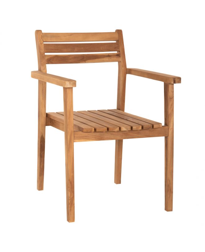 ΠΟΛΥΘΡΟΝΑ ERIETTA ΞΥΛΟ TEAK ΣΤΟΙΒΑΖΟΜΕΝΗ HM9534 ΣΕ ΦΥΣΙΚΟ ΧΡΩΜΑ 60x54x87Y εκ.
