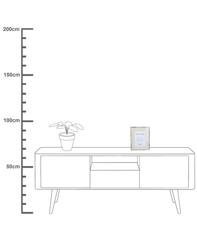 Κορνίζα Ασημί Μέταλλο 20x25cm