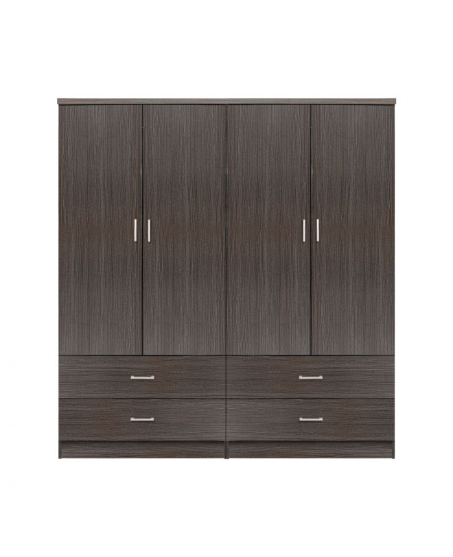 ΣΕΤ 2 ΤΜΧ ΝΤΟΥΛΑΠΑ 4ΦΥΛΛΗ ΜΕ 4 ΣΥΡΤΑΡΙΑ ZEBRANO 160X42X181 HM11349.01