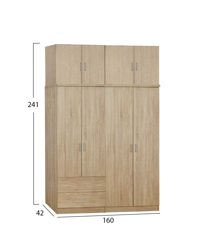 ΣΕΤ 4 ΤΜΧ ΝΤΟΥΠΑΛΑ 4ΦΥΛΛΗ ΜΕ ΠΑΤΑΡΙ SONAMA 160X42X241 HM11355.02