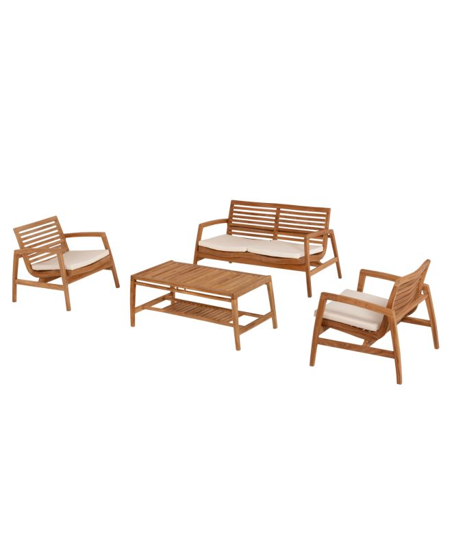 ΣΕΤ ΣΑΛΟΝΙ ΕΞΩΤ. ΧΩΡΟΥ 4TMX DOVER HM9624 ΑΝΑΚΥΚΛΩΜΕΝΟ ΤΕΑΚ- ΜΑΞΙΛΑΡΙΑ ΛΕΥΚΑ