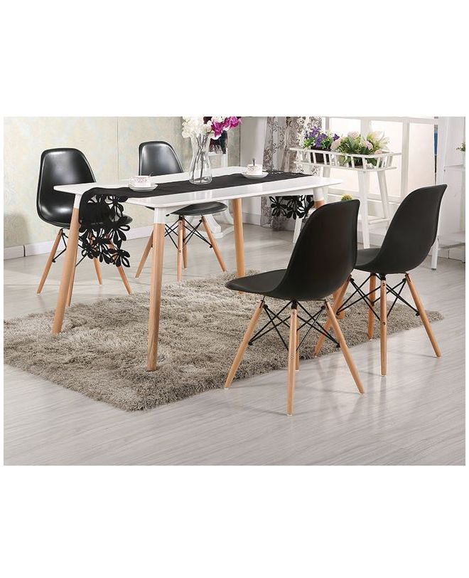 ΣΕΤ ΤΡΑΠΕΖΑΡΙΑΣ 5ΤΜΧ ΜΕ ΤΡΑΠΕΖΙ MINIMAL & ΚΑΡΕΚΛΑ TWIST HM10192 120x80x73 cm