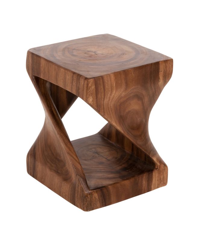 ΣΚΑΜΠΟ GEBO HM9754 ΤΕΤΡΑΓΩΝΟ ΑΠΟ ΞΥΛΟ SUAR ΣΕ ΚΑΡΥΔΙ 35x35x46,5Y εκ.