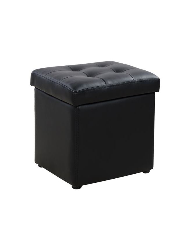 ΣΚΑΜΠΩ ΜΕ ΑΠΟΘΗΚΕΥΤΙΚΟ ΧΩΡΟ PU ΜΑΥΡΟ CUBE HM224.01 36,5x36,5x36Υεκ.