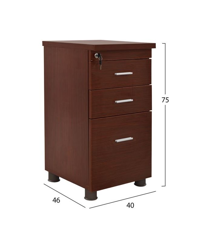 ΣΥΡΤΑΡΙΕΡΑ ΓΡΑΦΕΙΟΥ ΕΠΑΓΓΕΛΜΑΤΙΚΗ WENGE HM2049.12 40X46X75Υ εκ.