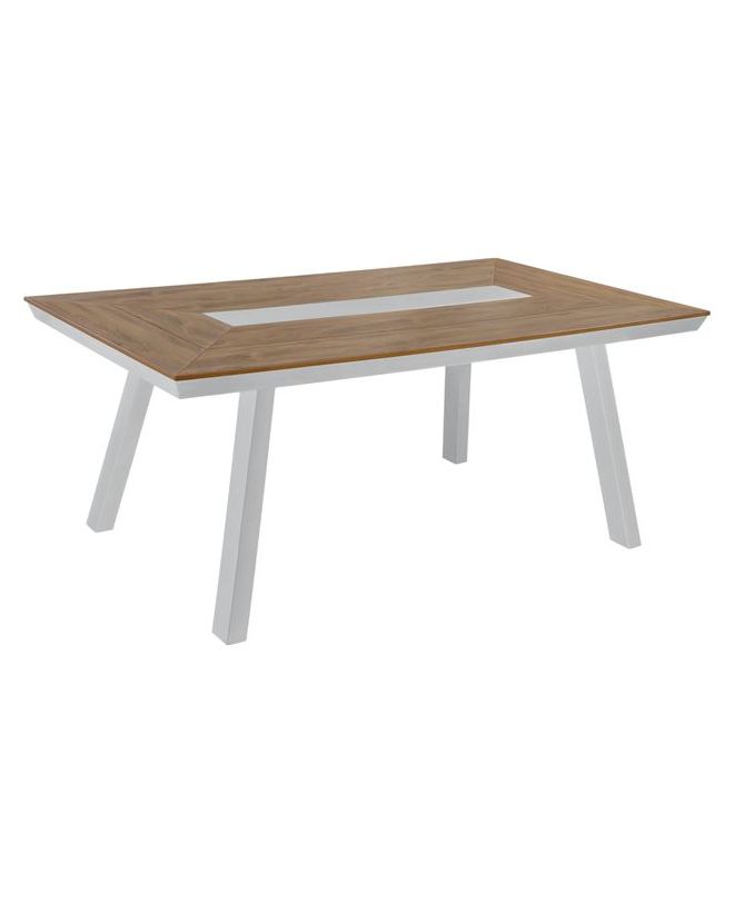 ΤΡΑΠΕΖΙ ΑΛΟΥΜΙΝΙΟΥ ΜΕ POLYWOOD 200X94 ΛΕΥΚΟ HM5131.11