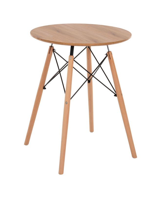 ΤΡΑΠΕΖΙ ΣΤΡΟΓΓΥΛΟ MINIMAL HM0060.04 ΦΥΣΙΚΟ ΧΡΩΜΑ MDF-ΠΟΔΙΑ ΟΞΙΑΣ ΣΕ ΦΥΣΙΚΟ ΧΡΩΜΑ Φ60Χ76Υεκ.