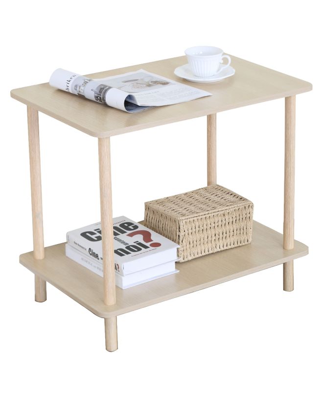 Βοηθητικό Τραπεζάκι ArteLibre RENITA Δρυς MDF/Ξύλο 60x40x52.5cm