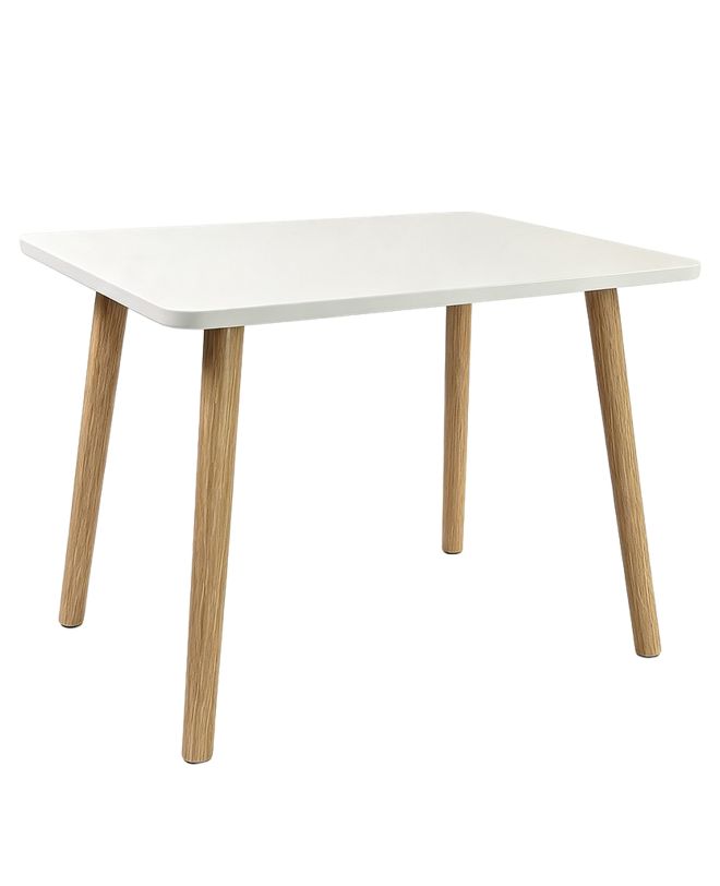 Βοηθητικό Τραπεζάκι ArteLibre SORINA Δρυς/Λευκό MDF/Ξύλο 60x40x41.5cm