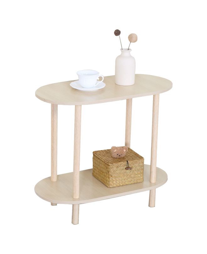 Βοηθητικό Τραπεζάκι ArteLibre TIRENA Δρυς MDF/Ξύλο 60x30x52.5cm