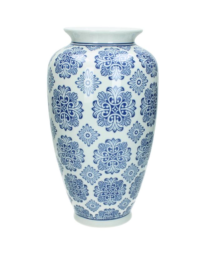 Βάζο Μπλε Πορσελάνη 18x18x36cm
