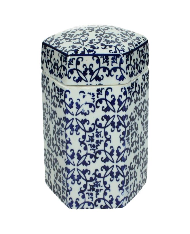 Βάζο Μπλε Πορσελάνη 12.5x12.5x17cm