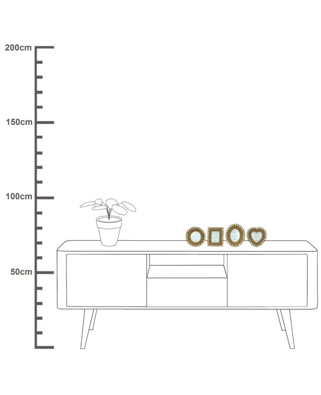 Κορνίζα ArteLibre Χρυσό Polyresin 6x9cm Σε 4 Σχέδια