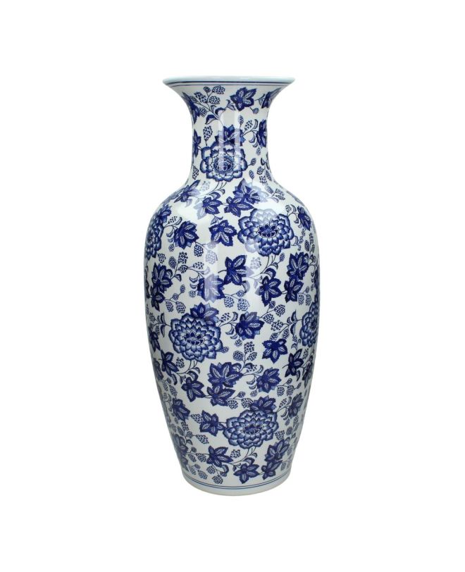 Βάζο Μπλε Πορσελάνη 26.5x26.5x61cm