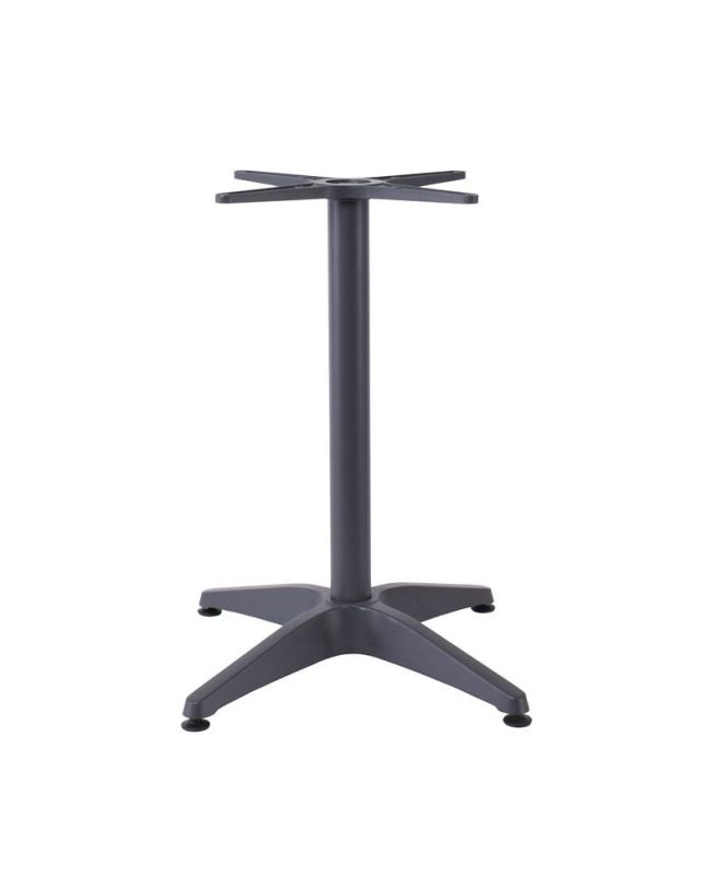 FACTORY Βάση Τραπεζιού Αλουμίνιο Απόχρωση Ανθρακί (3,35kg)  66x66cm H.69cm