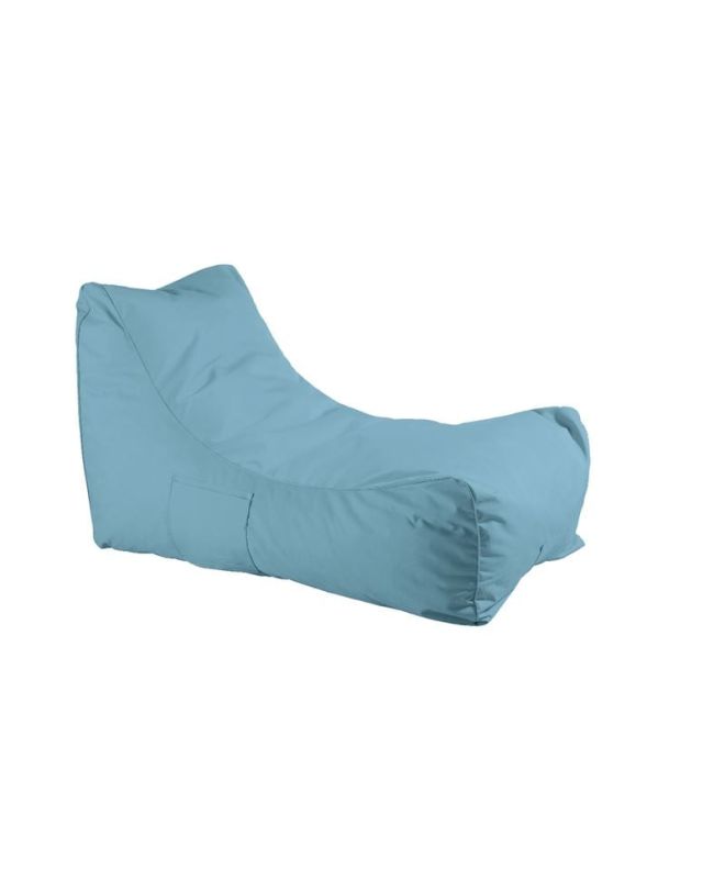 LAZY Πουφ Ανάκλιντρο 100% Αδιάβροχο, Ύφασμα Γαλάζιο  70x106x67cm