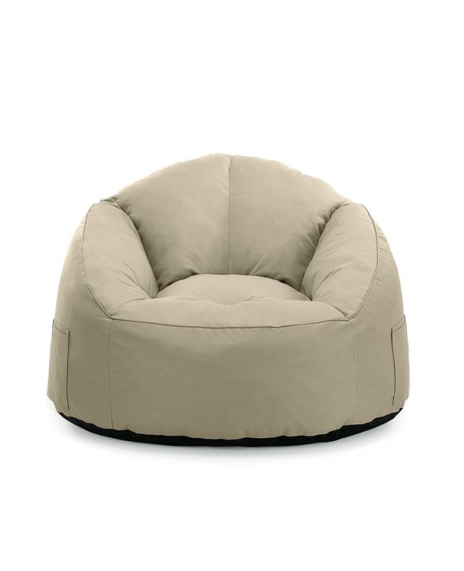 JAZZ Πουφ Πολυθρόνα 100% Αδιάβροχο, Ύφασμα Sand  80x90x73cm