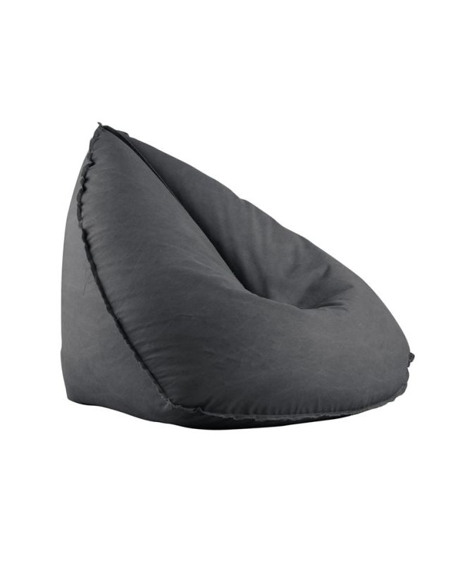 LAGOS Πουφ 100% Αδιάβροχο, Ύφασμα Ανθρακί, Αποσπώμενο Κάλυμμα  100x90x85cm