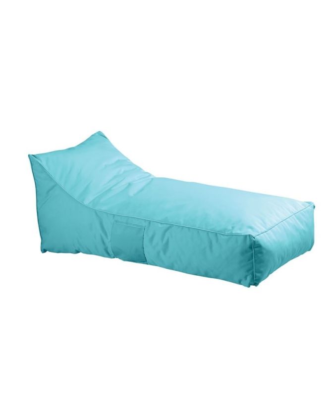 TACO Πουφ Ξαπλώστρα Ανάκλιντρο, 100% Αδιάβροχο Ύφασμα Γαλάζιο  70x140x60cm