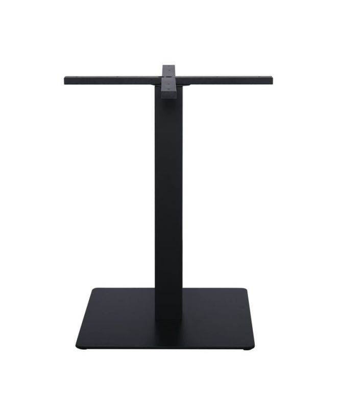 PRATO Βάση Τραπεζιού Μέταλλο Βαφή Μαύρο, Cross 60x60cm  (16,90kg)  50x50cm H.72cm / Cross 60x60cm