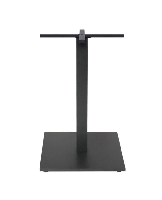 PRATO-W Βάση Τραπεζιού Μέταλλο Βαφή Μαύρο, με Ρεγουλατόρο, Cross 60x60cm  50x50cm H.72cm / Cross 60x60cm