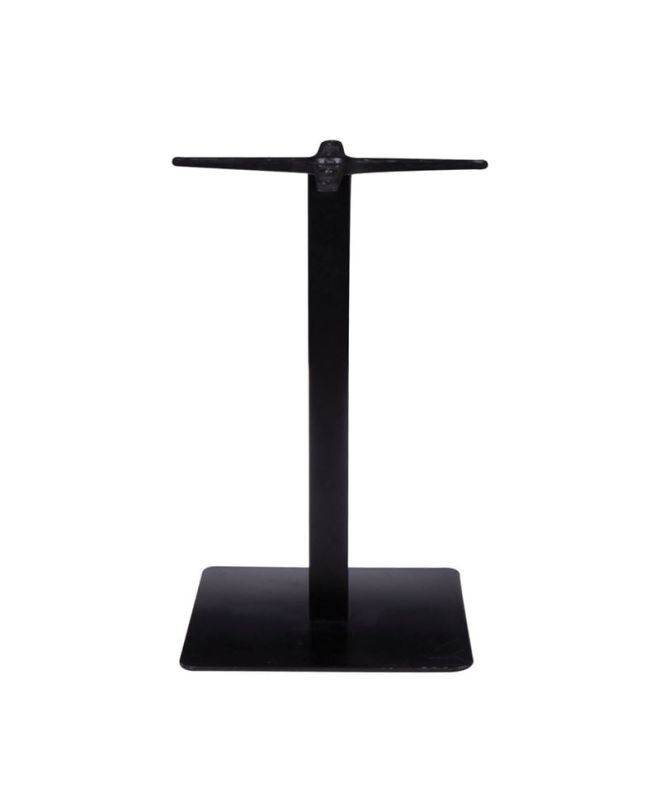 PRATO Βάση Τραπεζιού Μέταλλο Βαφή Μαύρο, Cross 45x45cm (17,50kg)  50x50cm H.72cm / Cross 45x45cm