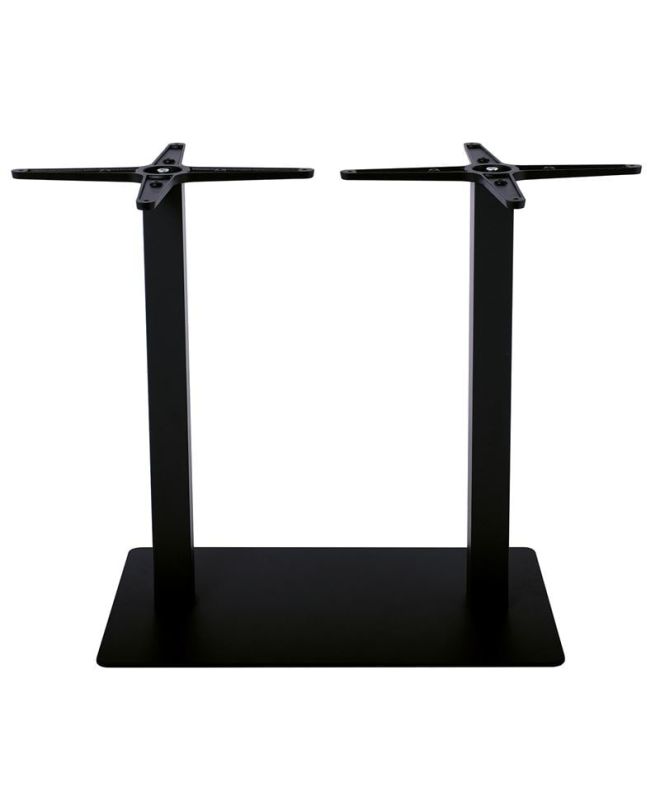 PRATO Βάση Τραπεζιού Μακρόστενη Μέταλλο Βαφή Μαύρο (21,00kg)  70x40cm H.72cm