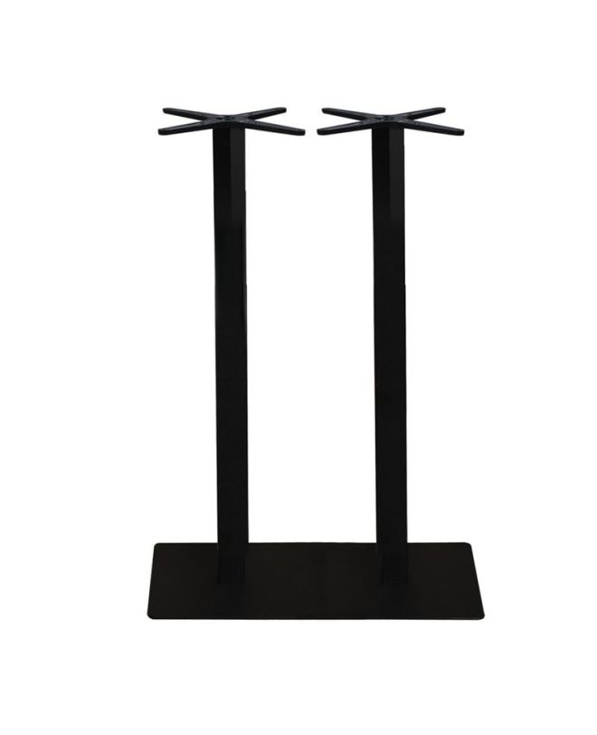 PRATO Βάση Τραπεζιού BAR Μακρόστενη 70x40cm H.108cm Μέταλλο Βαφή Μαύρο / 23,10kg  70x40 H.108cm