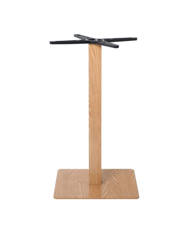 PRATO Βάση Τραπεζιού Μέταλλο Απόχρωση Ξύλο Φυσικό (11,85kg)  40x40cm H.72cm