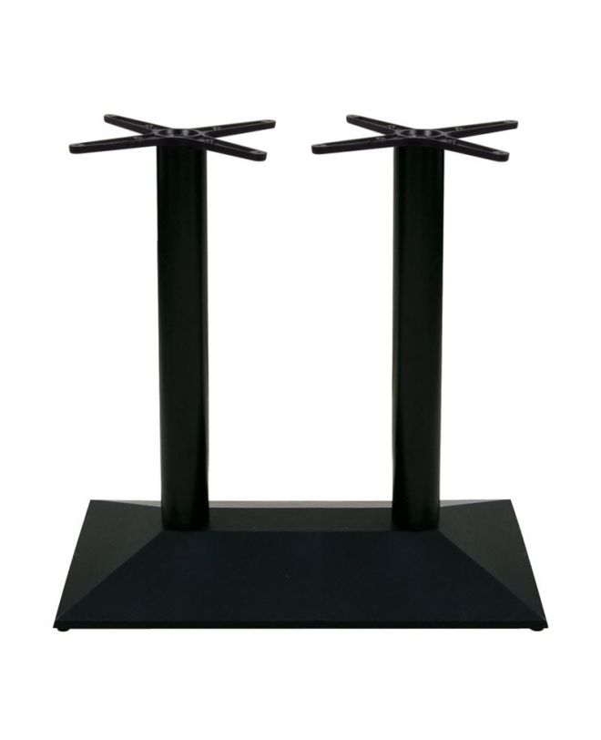 ΠΥΡΑΜΙΔΑ Βάση Τραπεζιού Μακρόστενη Μαντέμι Μαύρο 17,70 Kg  73x40x72cm