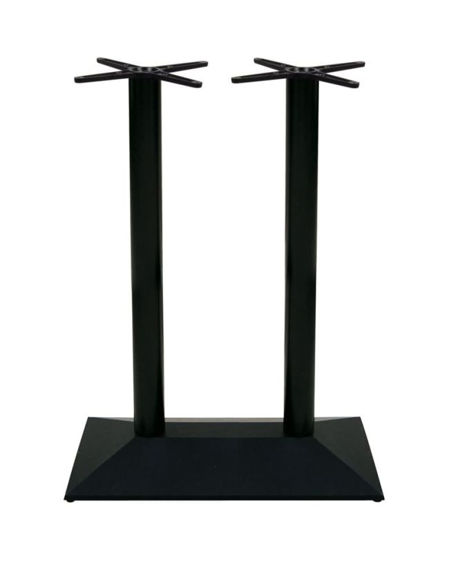 ΠΥΡΑΜΙΔΑ Βάση Τραπεζιού BAR Μακρόστενη Μαντέμι Μαύρο  73x40x108cm