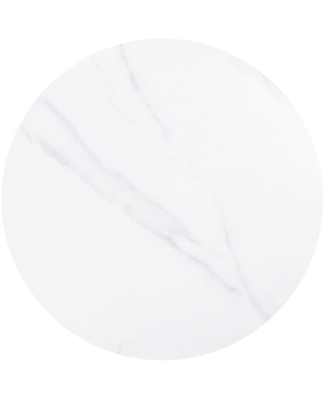 Sintered Stone Επιφάνεια Τραπεζιού, Απόχρωση White Marble (MDF για στήριξη βάσης)  Φ60cm/11mm