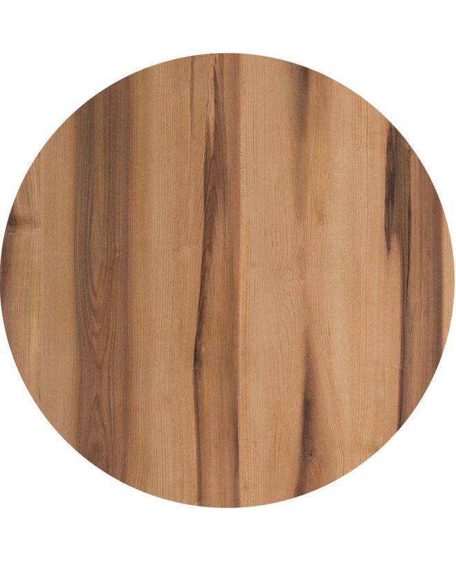 HPL (High Pressure Laminated) Επιφάνεια Τραπεζιού Απόχρωση Rosewood, Εξωτερικού χώρου  Φ70cm/12mm