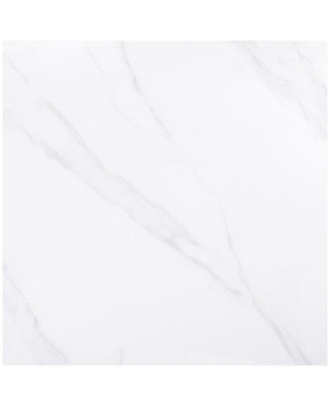 Sintered Stone Επιφάνεια Τραπεζιού, Απόχρωση White Marble (MDF για στήριξη βάσης)  60x60cm/11mm