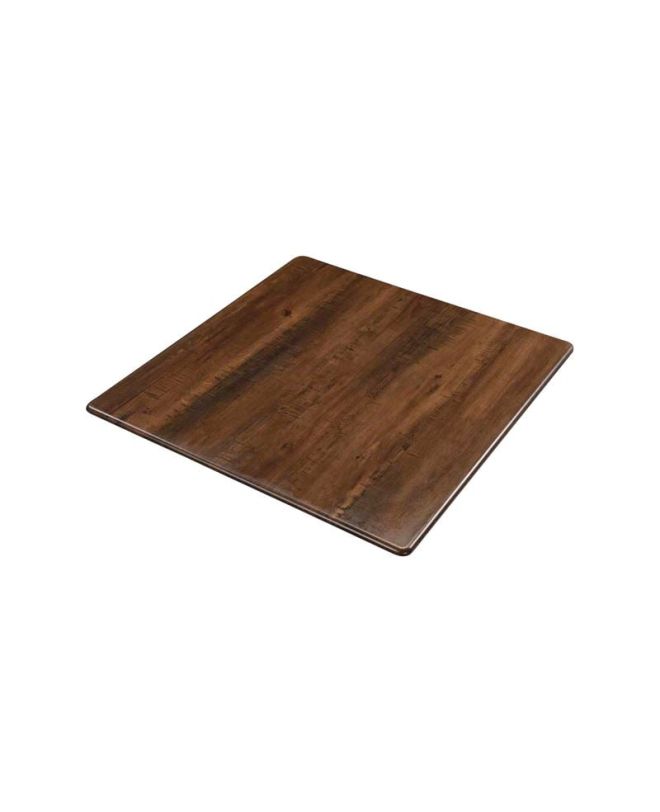 Contract Sliq Normal Επιφάνεια Τραπεζιού τ.Werzalit, Απόχρωση Walnut  70x70cm/16mm