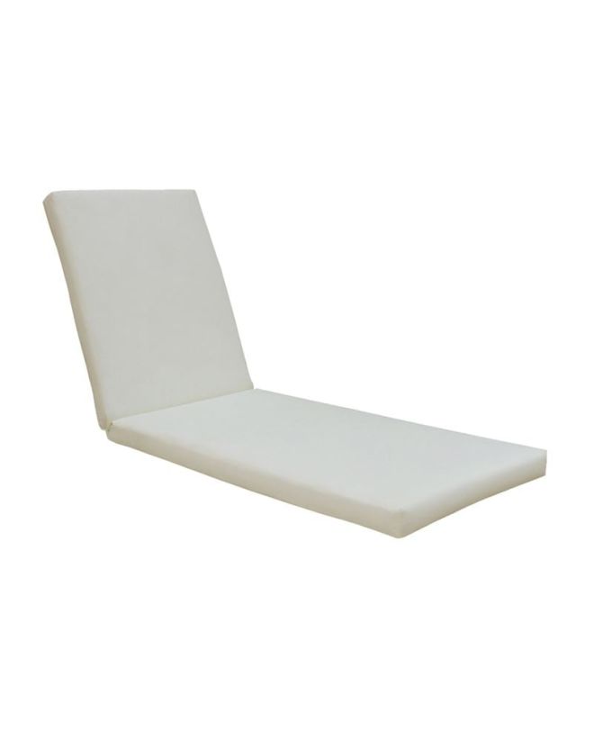 SUNLOUNGER Μαξιλάρι Ξαπλώστρας Ύφασμα Εκρού Water Repellent, Foam+Polyester Φερμουάρ-Velcro  196(78+118)x60x7cm