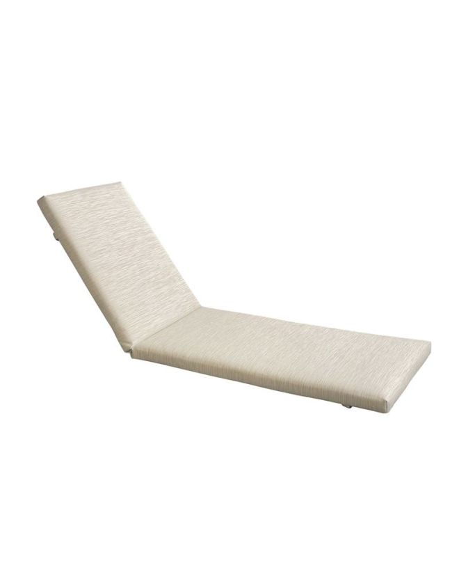 SUNLOUNGER Μαξιλάρι Ξαπλώστρας Textilene Μπεζ με Φερμουάρ & Velcro (Foam+Polyester)  196(78+118)x60x7cm