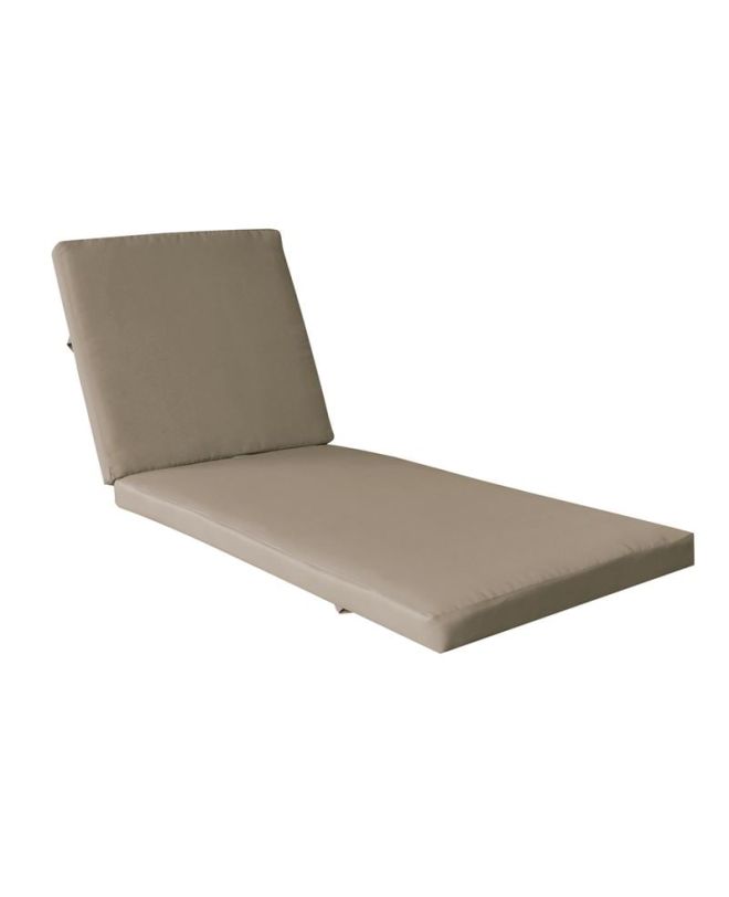 VERANO Μαξιλάρι Ξαπλώστρας (A) Ύφασμα Cappuccino Water Repellent με Φερμουάρ - Velcro  208(76+132)x69/8cm