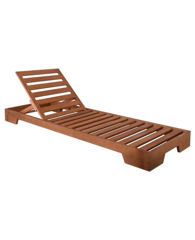 VERANO Ξαπλώστρα (B) Οξιά, Βαφή Εμποτισμού Απόχρωση Μελί  75x213x16cm