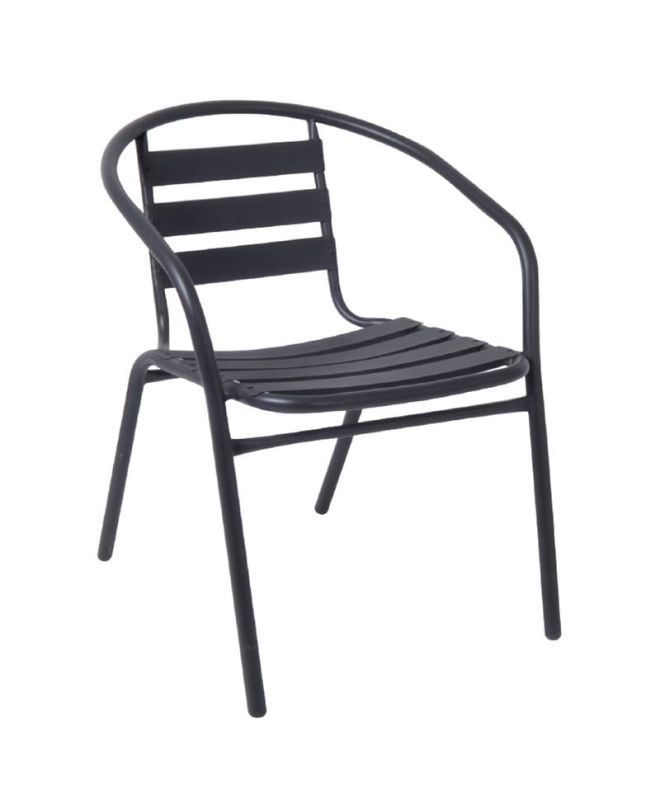 FUNKY Πολυθρόνα Μέταλλο - Αλουμίνιο Βαφή Ανθρακί  54x60x73cm