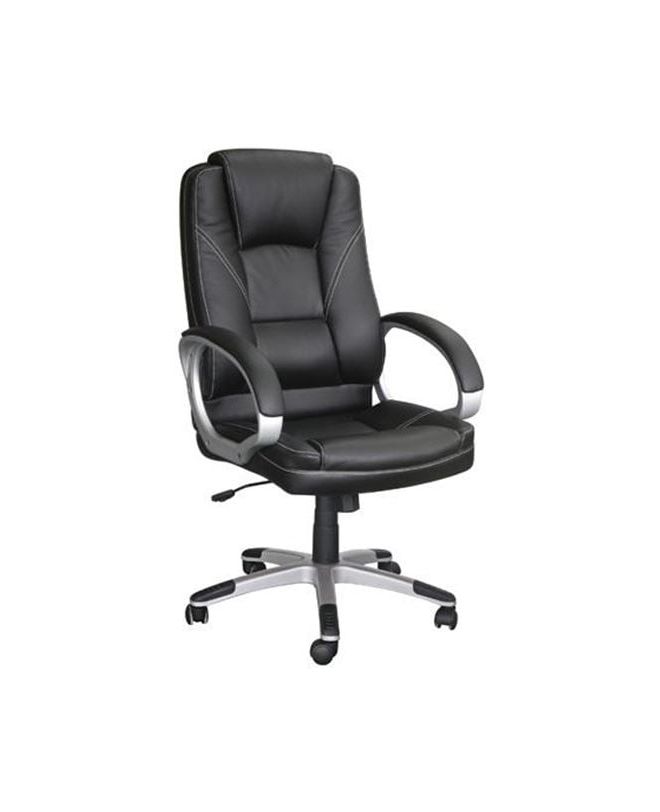 BF6950 Πολυθρόνα Γραφείου Διευθυντή, Pu Μαύρο  64x71x112/122cm