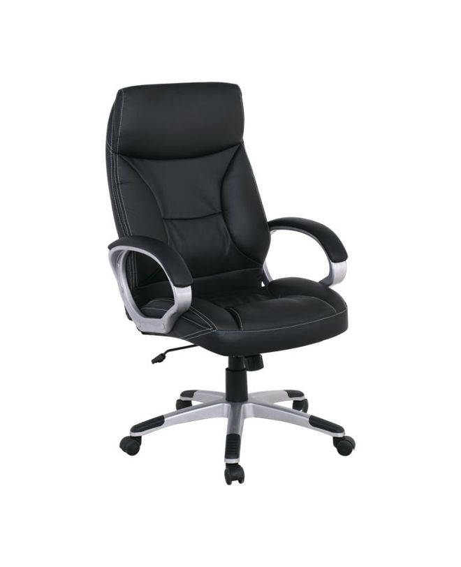 BF5700 Πολυθρόνα Διευθυντή Pu Μαύρο  64x72x112/121cm