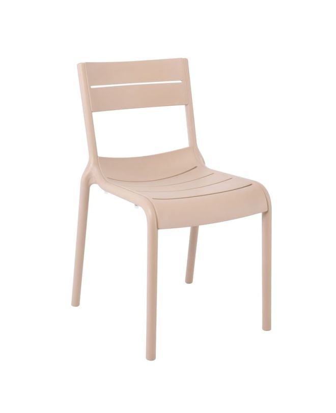 SERENA Καρέκλα, Στοιβαζόμενη PP - UV Cappuccino  51x56x82cm