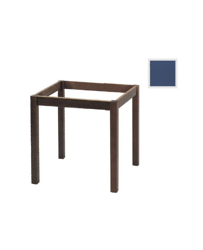 ΚΑΦΕΝΕΙΟΥ Βάση Τραπεζιού Οξιά Λυόμενη για Επιφάνεια 80x80cm, Βαφή Εμποτισμού Ανιλίνη Μπλε  69x69x73cm