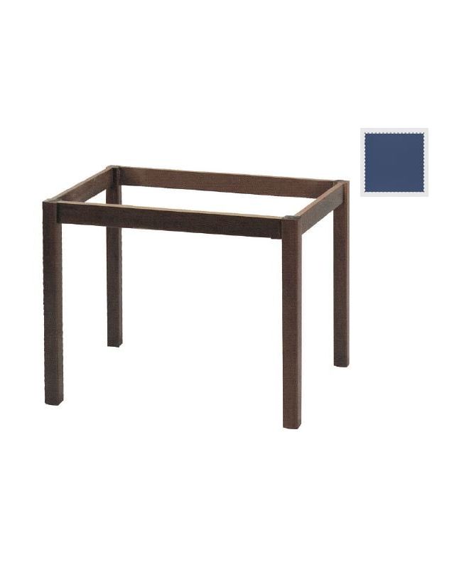 ΚΑΦΕΝΕΙΟΥ Βάση Τραπεζιού Οξιά Λυόμενη για Επιφάνεια 80x120cm Βαφή Ανιλίνη Εμποτισμού  Μπλε  69x109x73cm