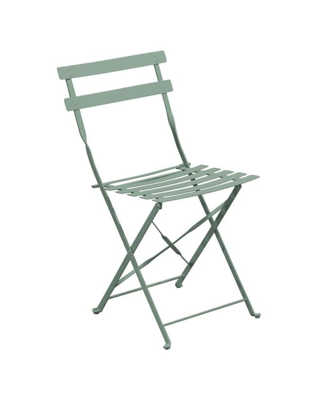 ΖΑΠΠΕΙΟΥ Pantone Καρέκλα Κήπου-Βεράντας, Πτυσσόμενη, Μέταλλο Βαφή Sandy Green 5635C  40x51x77cm