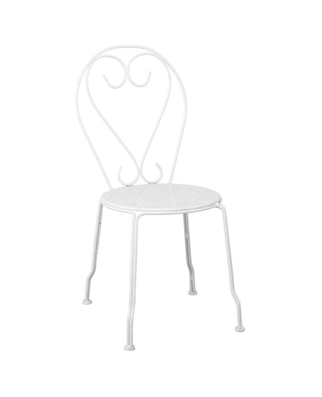 BISTRO Καρέκλα Μέταλλο Βαφή Άσπρο  41x48x90cm